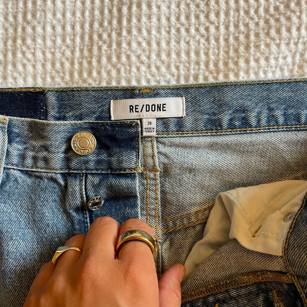 Redone jeans - size 28. Barely worn!